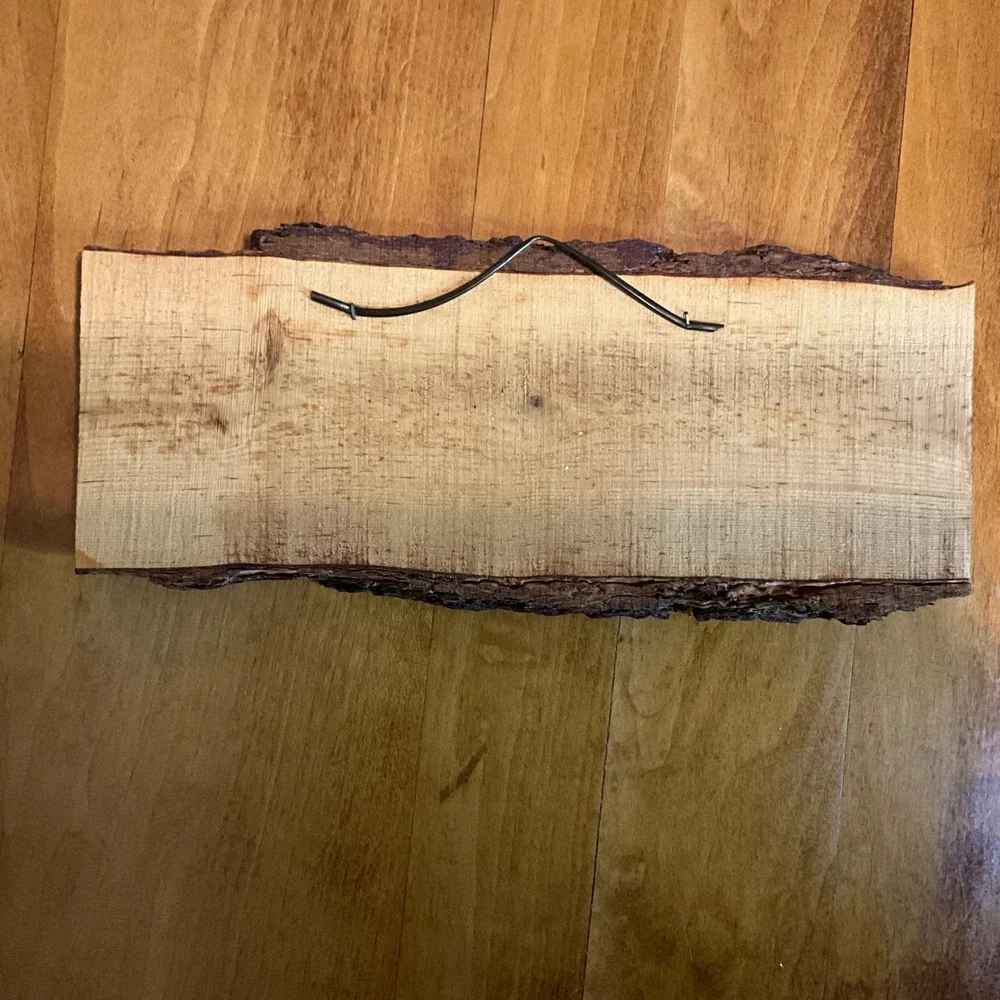 Vintage Mother Poem Live Edge Wood Plaque Virginia Beach VA‎ Souvenir Wall Decor